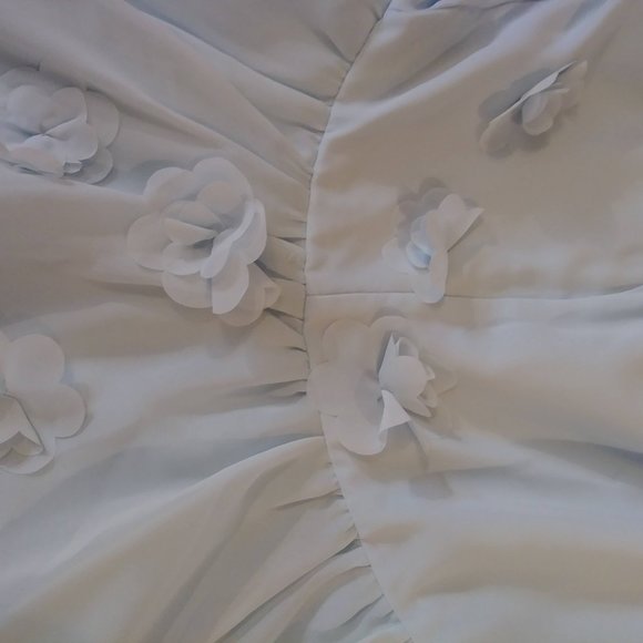 ice blue party dress size 14. - Picture 5 of 6